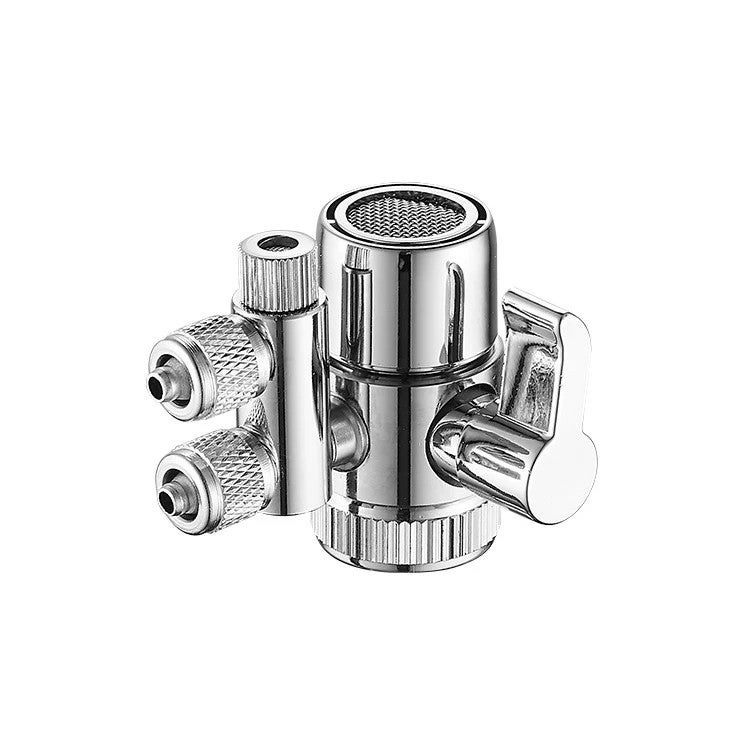 Bluejw Water Divider Brass Aerator Large Flow Shower 3-Way Diverter Valve Split Switch - Compatible with Showerhead Filters - Image 1